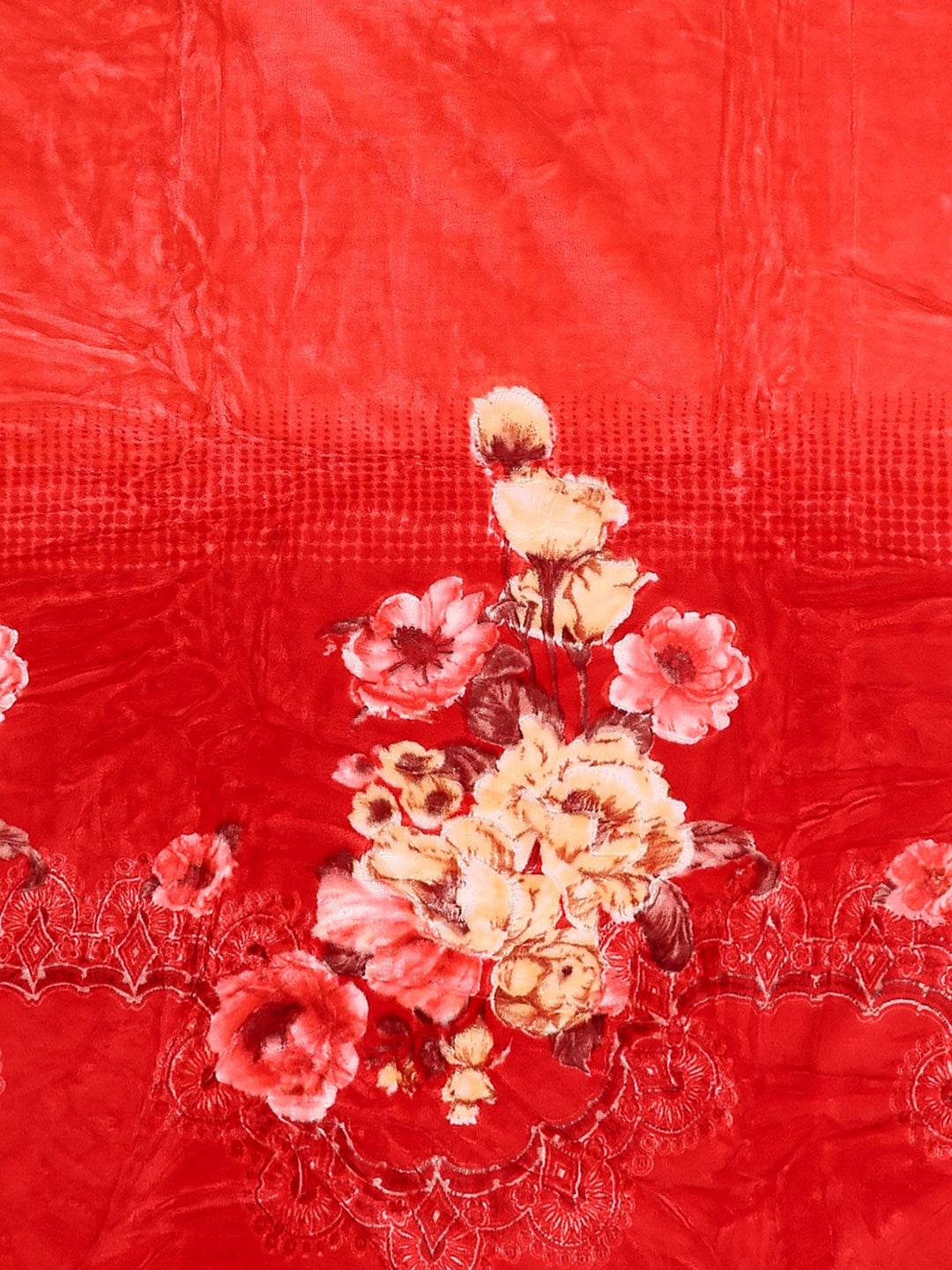 Printed Single Bed 3 Ply, 909 GSM Blanket for Heavy Winter - (Umang)