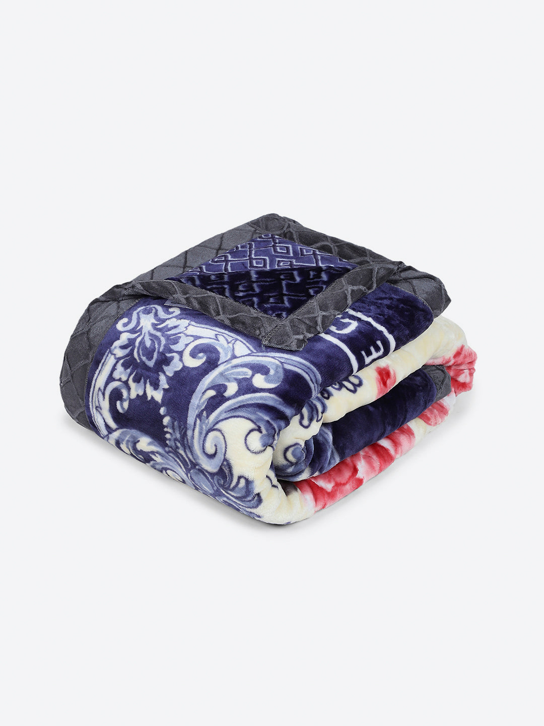 Printed Single Bed 3 Ply, 909 GSM Blanket for Heavy Winter - (Umang)