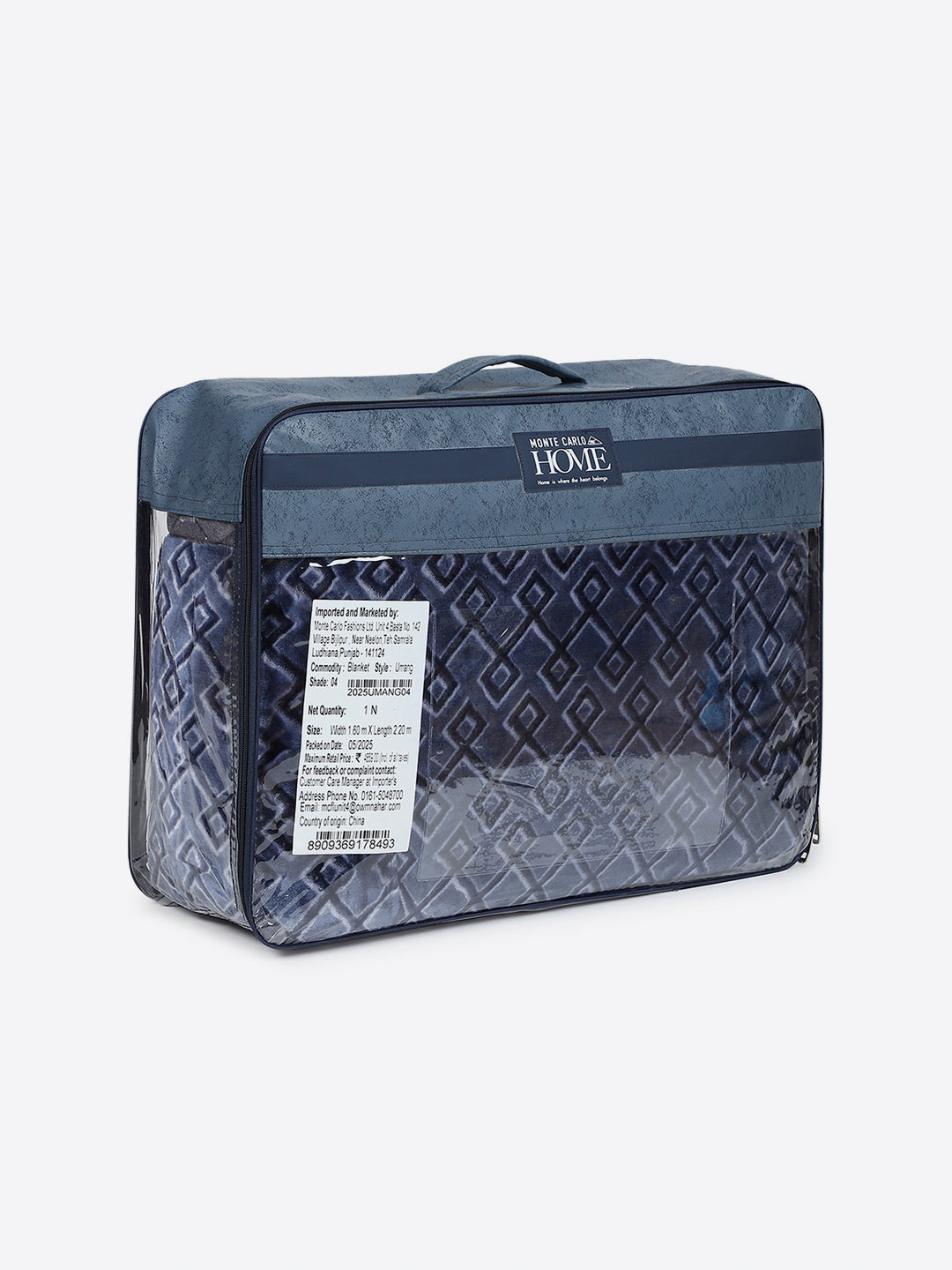 Printed Single Bed 3 Ply, 909 GSM Blanket for Heavy Winter - (Umang)