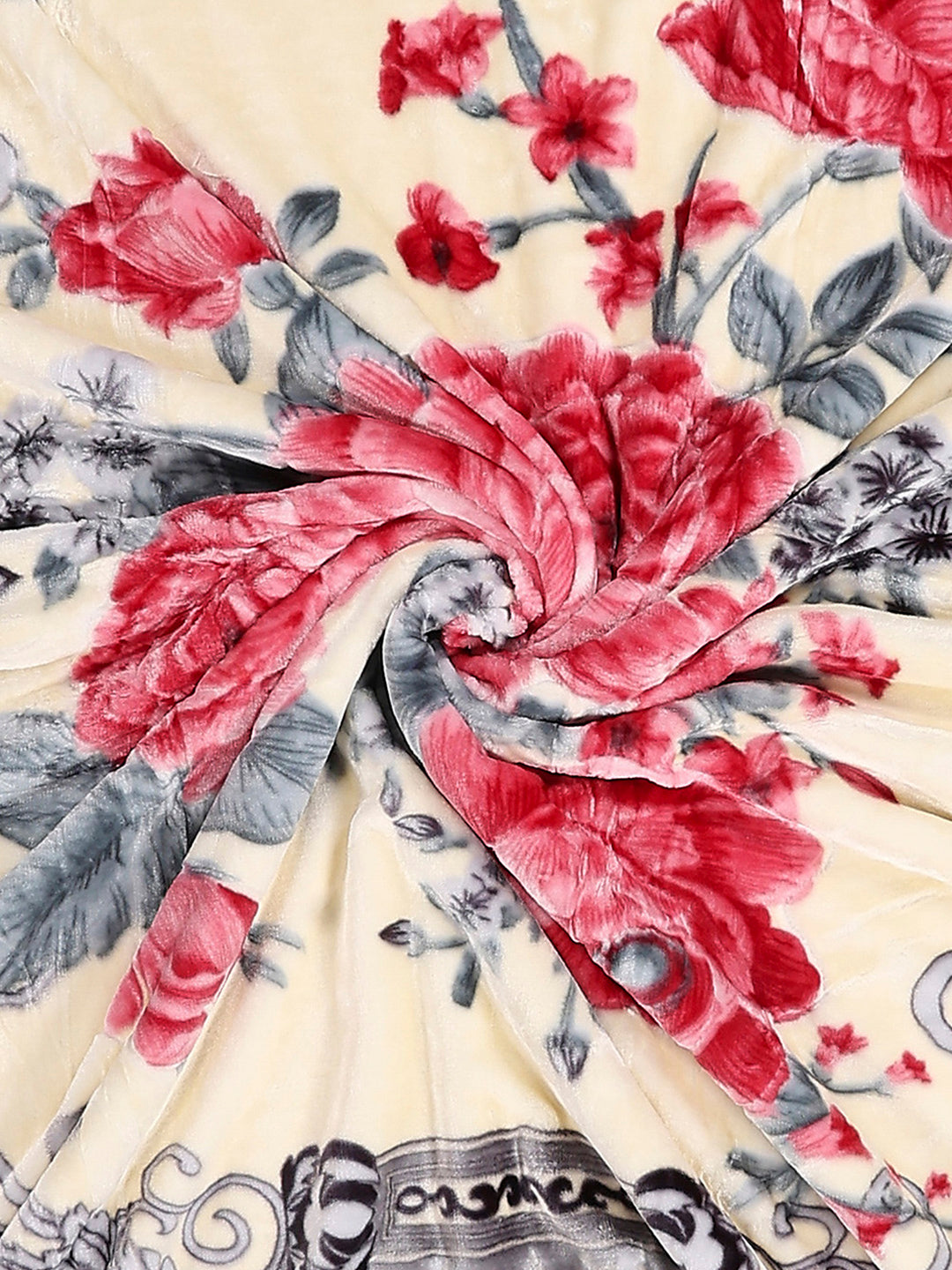 Printed Single Bed 3 Ply, 909 GSM Blanket for Heavy Winter - (Umang)