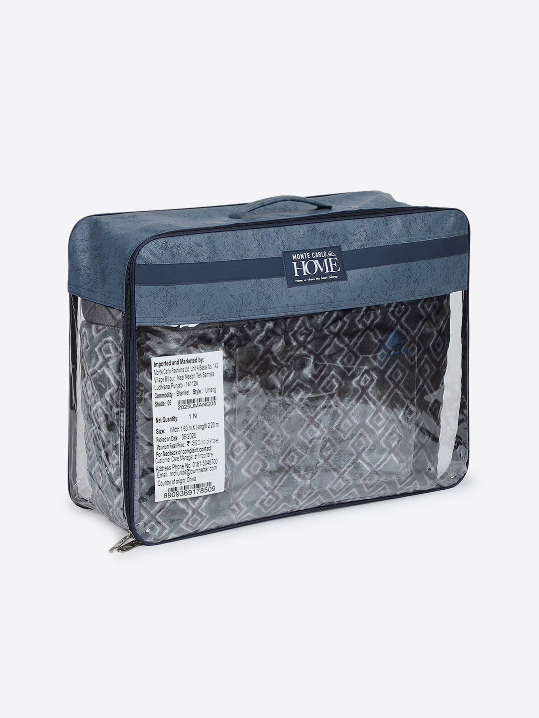 Printed Single Bed 3 Ply, 909 GSM Blanket for Heavy Winter - (Umang)