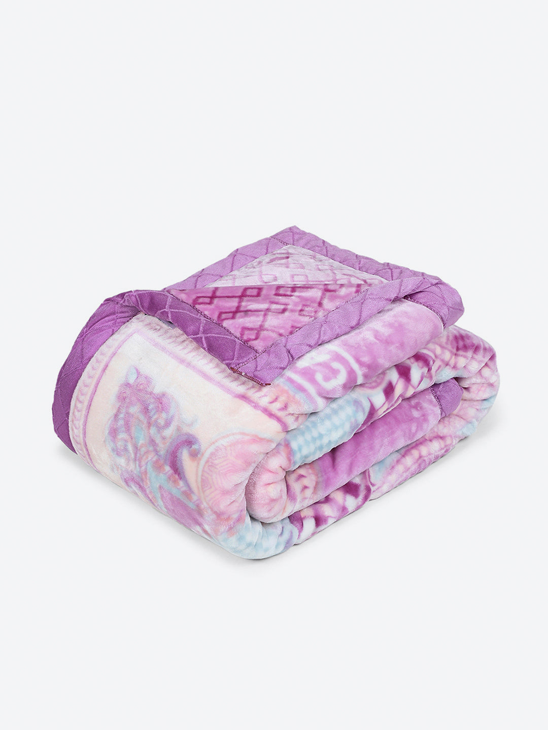 Printed Single Bed 3 Ply, 909 GSM Blanket for Heavy Winter - (Umang)