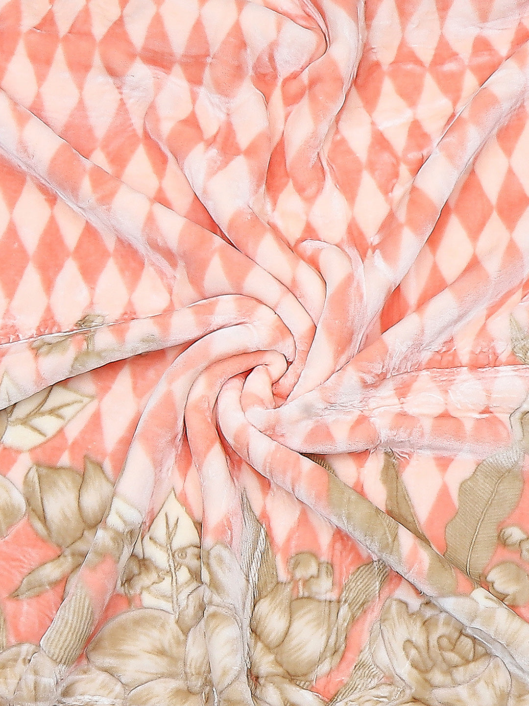 Printed Double Bed Reversible Blanket 2 Ply, 850 GSM, 4.5 kg (Uphar)
