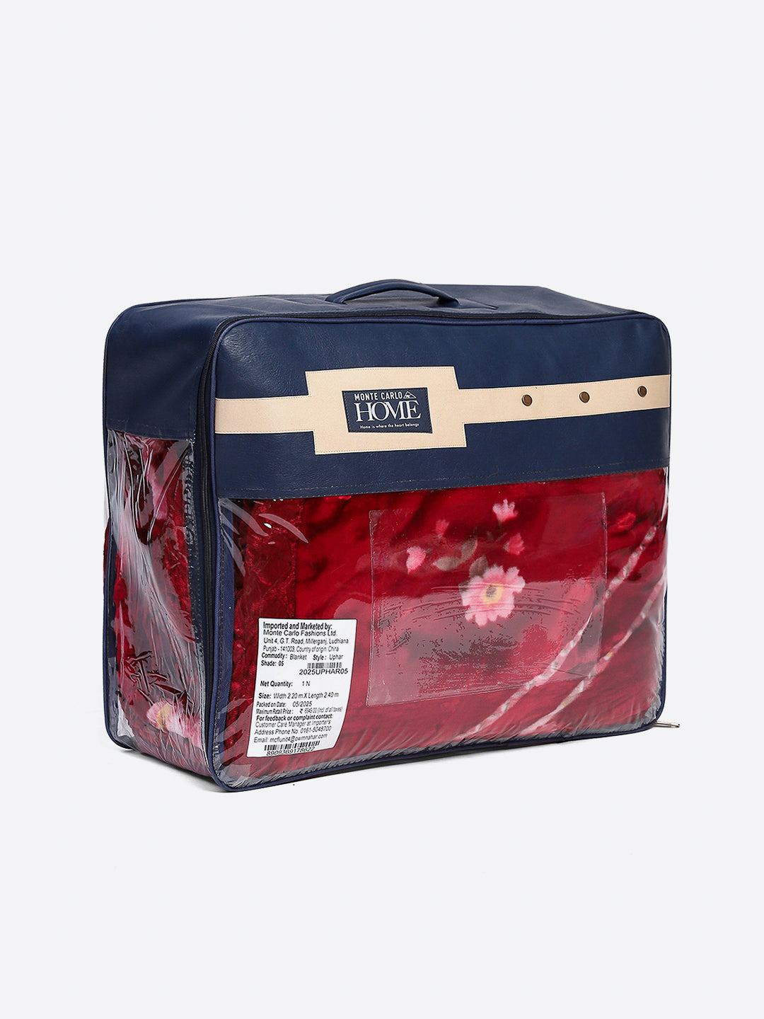 Printed Double Bed Reversible Blanket 2 Ply, 850 GSM, 4.5 kg (Uphar)