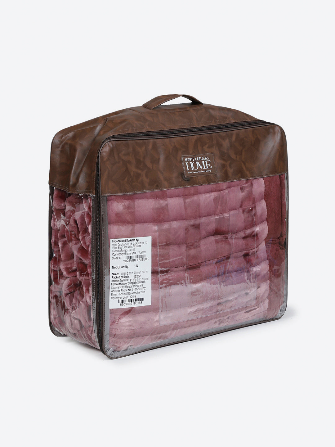 Printed Double Bed 2 Ply, 720 GSM Blanket for Heavy Winter - (Vibe Tribe)
