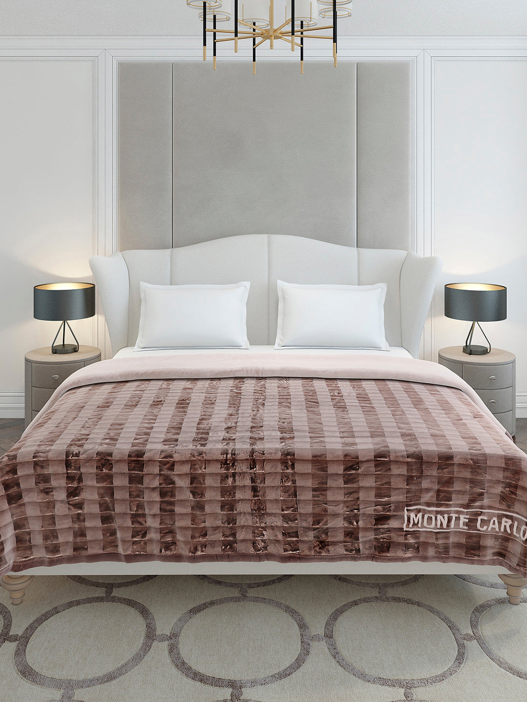 Printed Double Bed 2 Ply, 720 GSM Blanket for Heavy Winter - (Vibe Tribe)