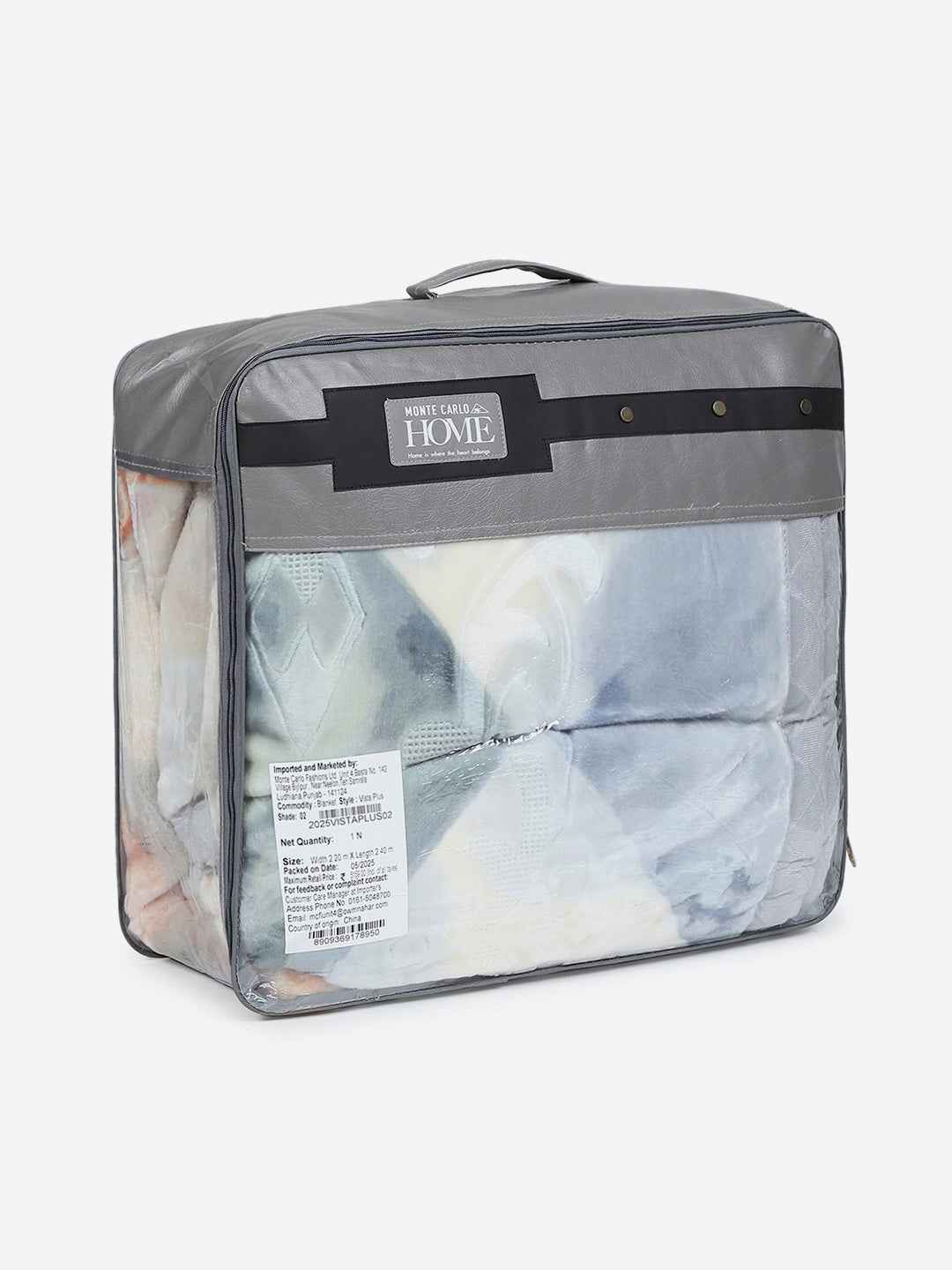 Printed Double Bed 2 Ply, 909 GSM Embossed Blanket for Heavy Winter - (Vista Plus)