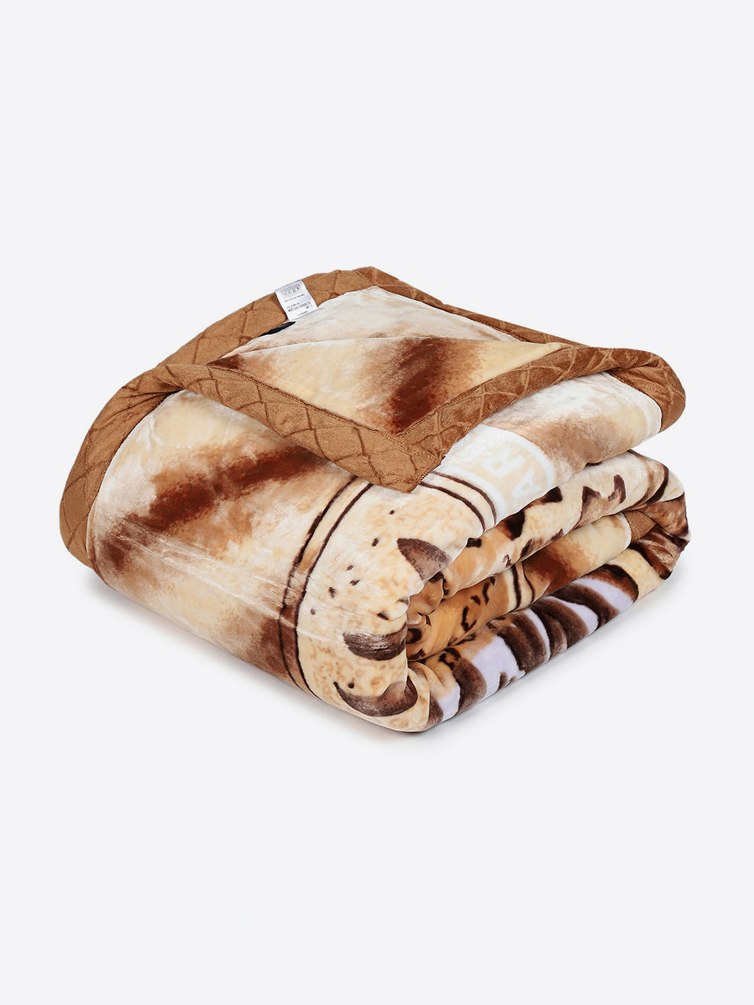 Printed Double Bed 3 Ply, 909 GSM Blanket for Heavy Winter - (Wild Side)