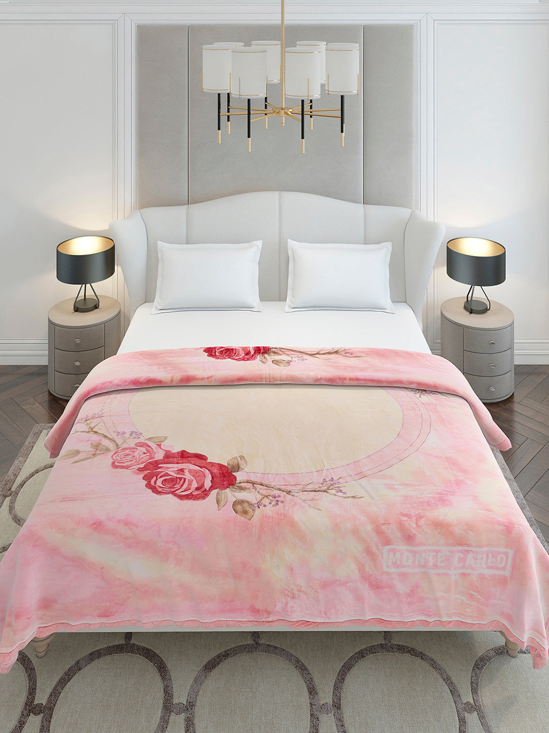 Printed Double Bed 3 Ply, 909 GSM Blanket for Heavy Winter - (Wild Side)