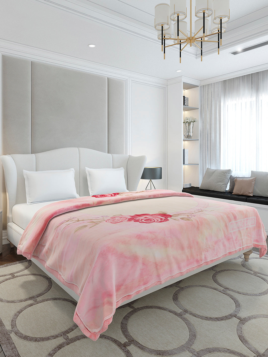 Printed Double Bed 3 Ply, 909 GSM Blanket for Heavy Winter - (Wild Side)