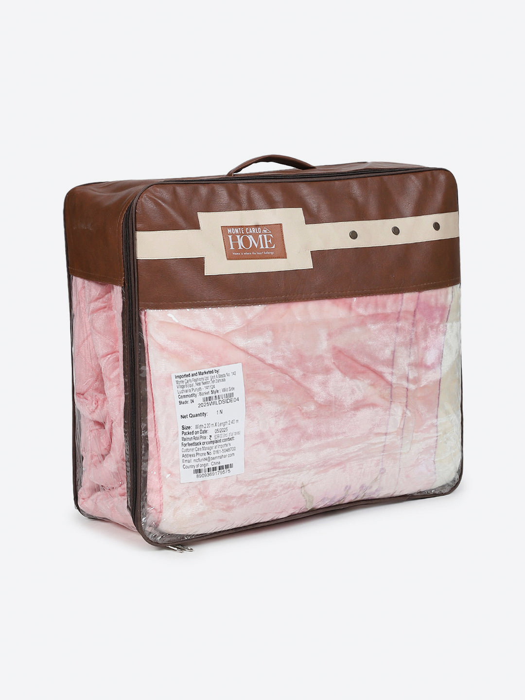 Printed Double Bed 3 Ply, 909 GSM Blanket for Heavy Winter - (Wild Side)