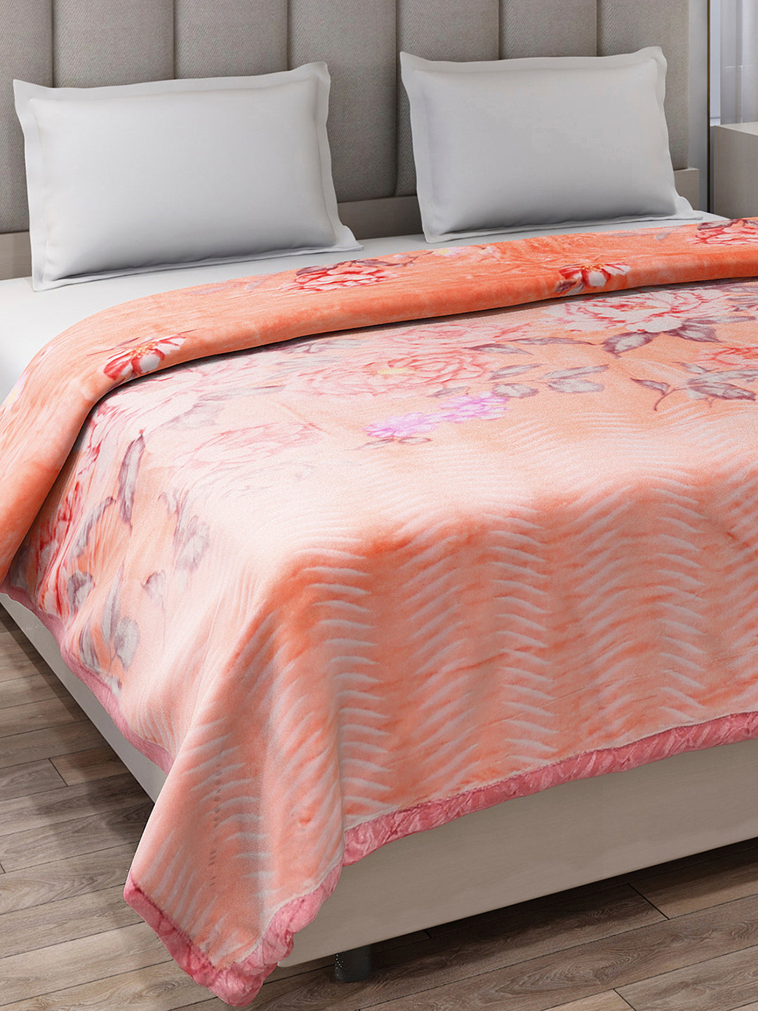 Printed Double Bed 3 Ply, 909 GSM Blanket for Heavy Winter - (Wild Side)