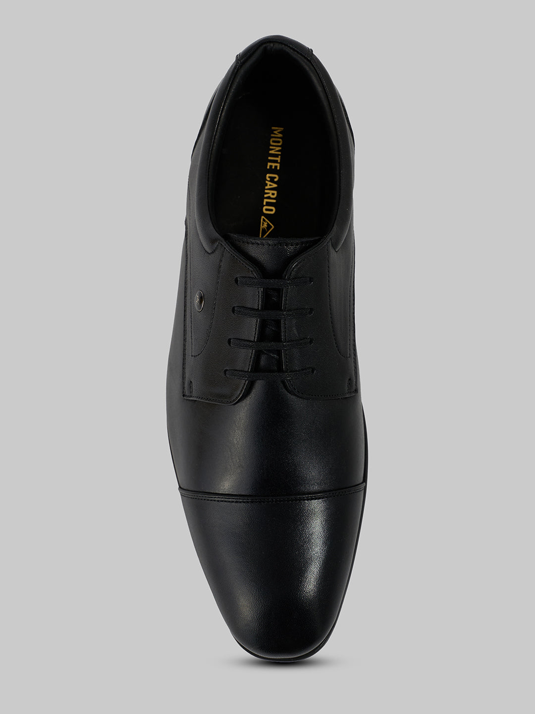Monte Carlo Men's Premium Lace-Up Derby Formal Shoes for Office Business Meetings and Black-Tie Events