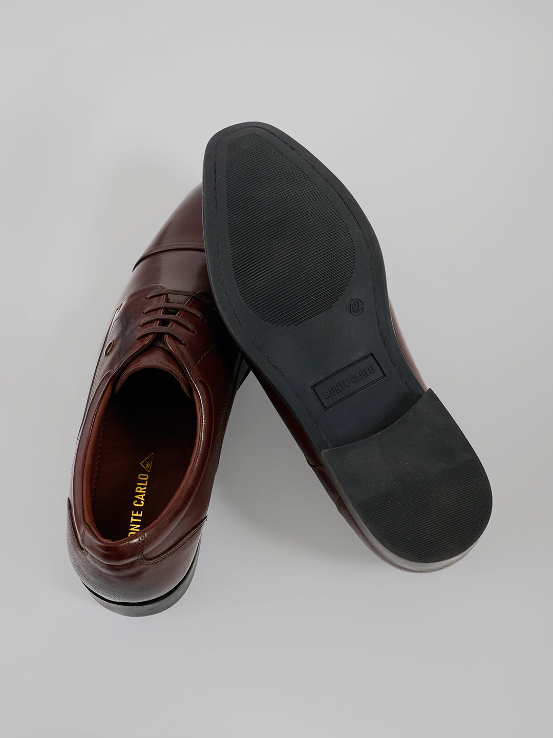 Monte Carlo Men's Premium Lace-Up Derby Formal Shoes for Office Business Meetings and Black-Tie Events