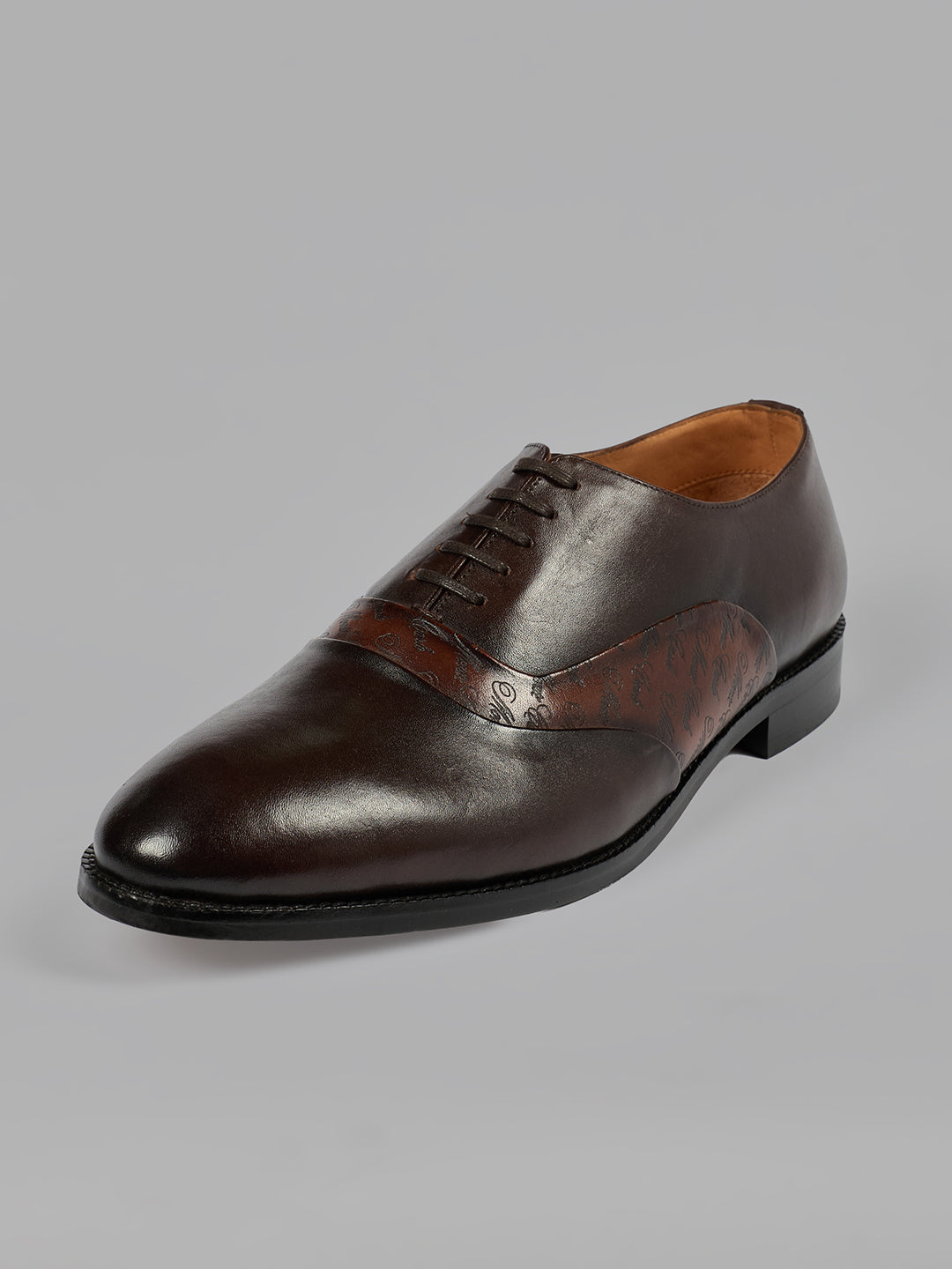 Monte Carlo Men's Genuine Leather Formal Oxford Lace-Up Light Weight Anti Skid Sole Shoes for Office, Business & Wedding