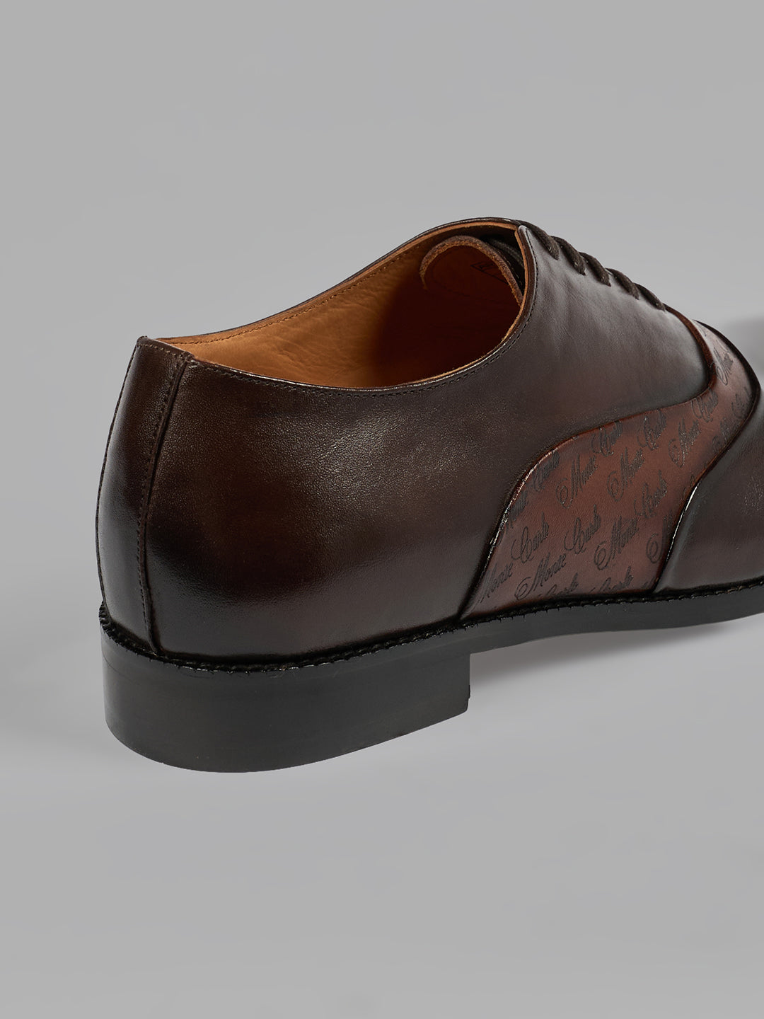 Monte Carlo Men's Genuine Leather Formal Oxford Lace-Up Light Weight Anti Skid Sole Shoes for Office, Business & Wedding