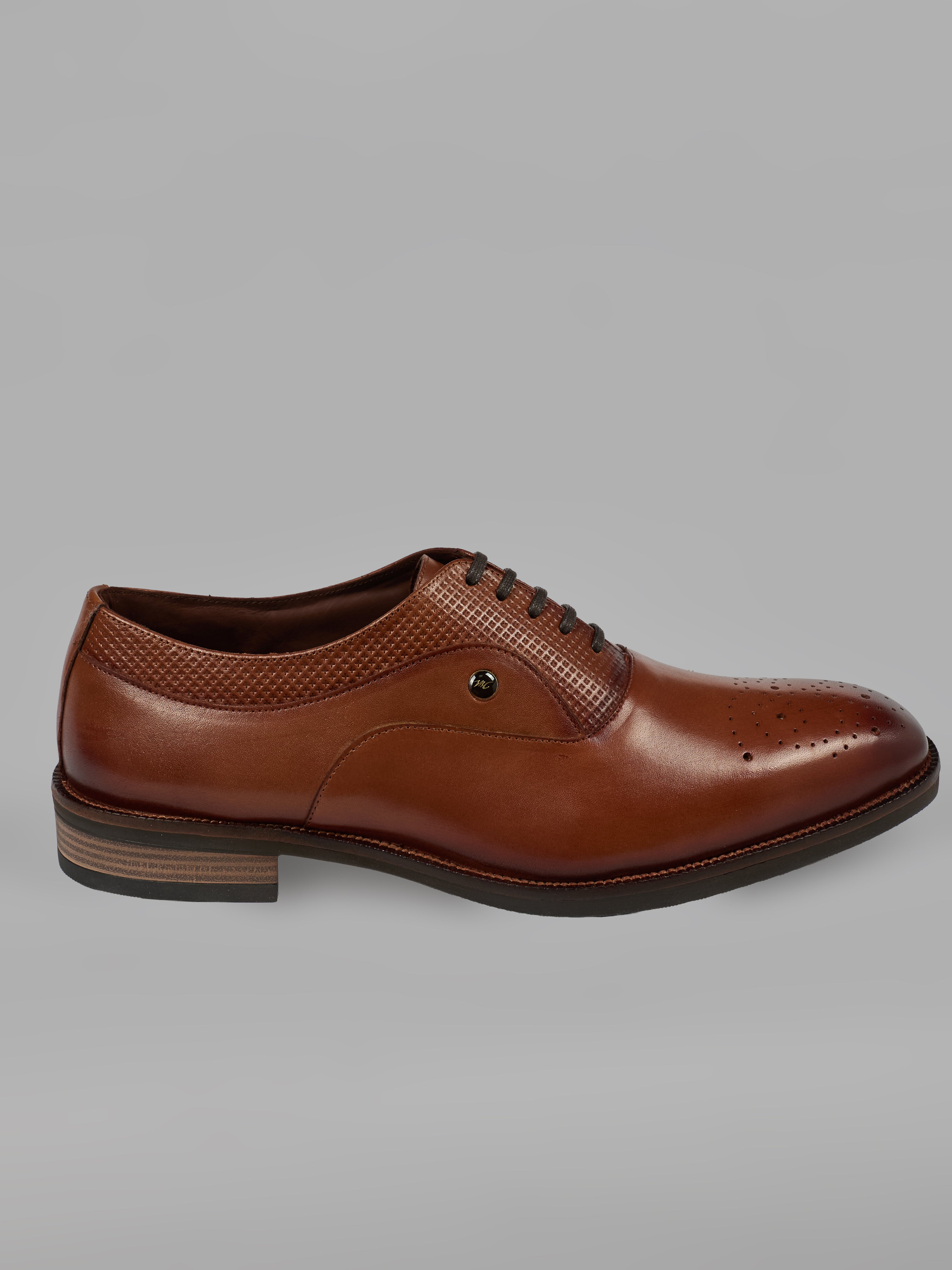 Monte Carlo Men's Genuine Leather Formal Derby Lace-Up Light Weight Anti Skid Sole Shoes for Office, Business & Wedding