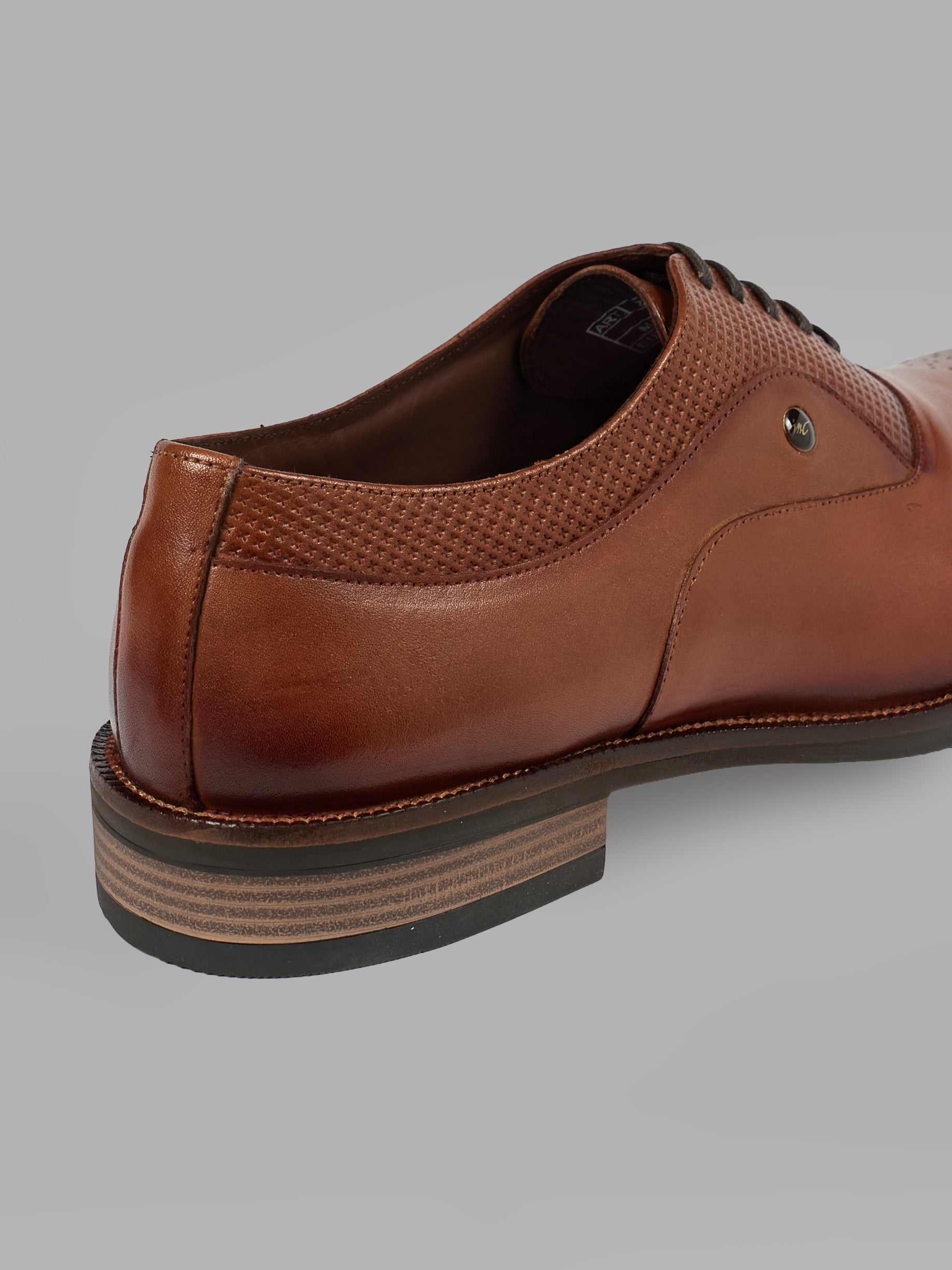 Monte Carlo Men's Genuine Leather Formal Derby Lace-Up Light Weight Anti Skid Sole Shoes for Office, Business & Wedding