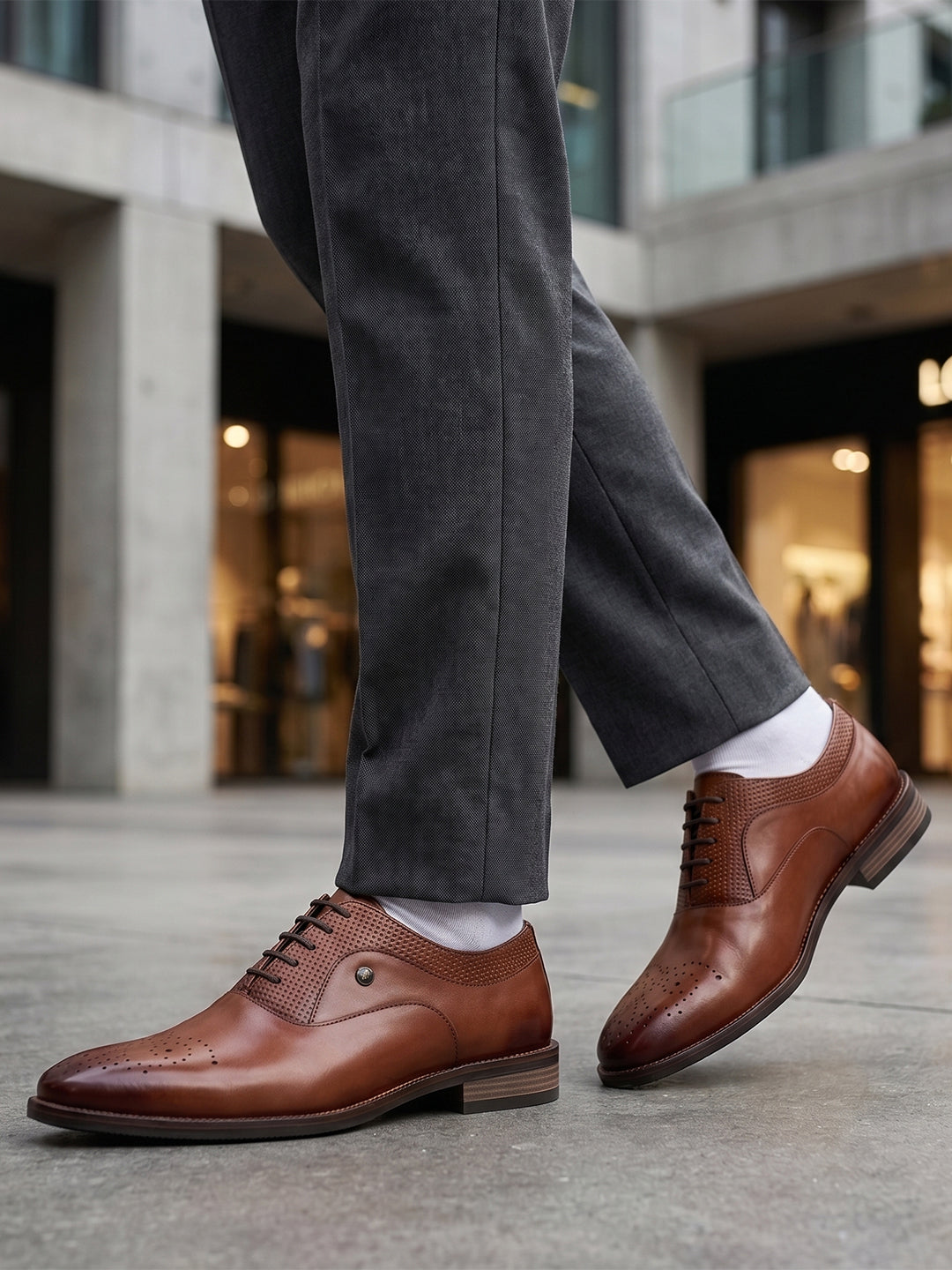 Monte Carlo Men's Genuine Leather Formal Derby Lace-Up Light Weight Anti Skid Sole Shoes for Office, Business & Wedding