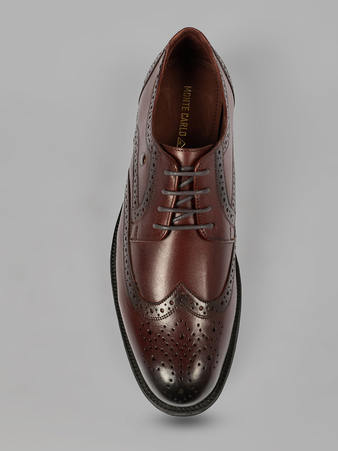 Monte Carlo Leather Wingtip Brogue Shoes for Men