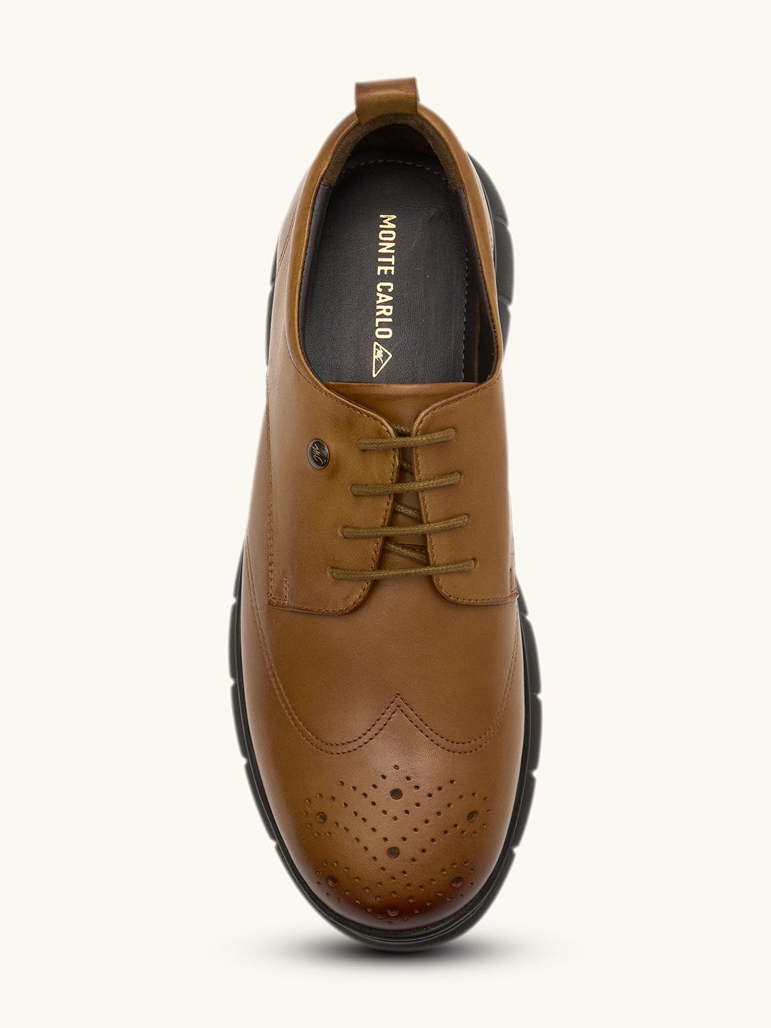 Monte Carlo Men's Brogue Lace-Up Smart Casual Shoes