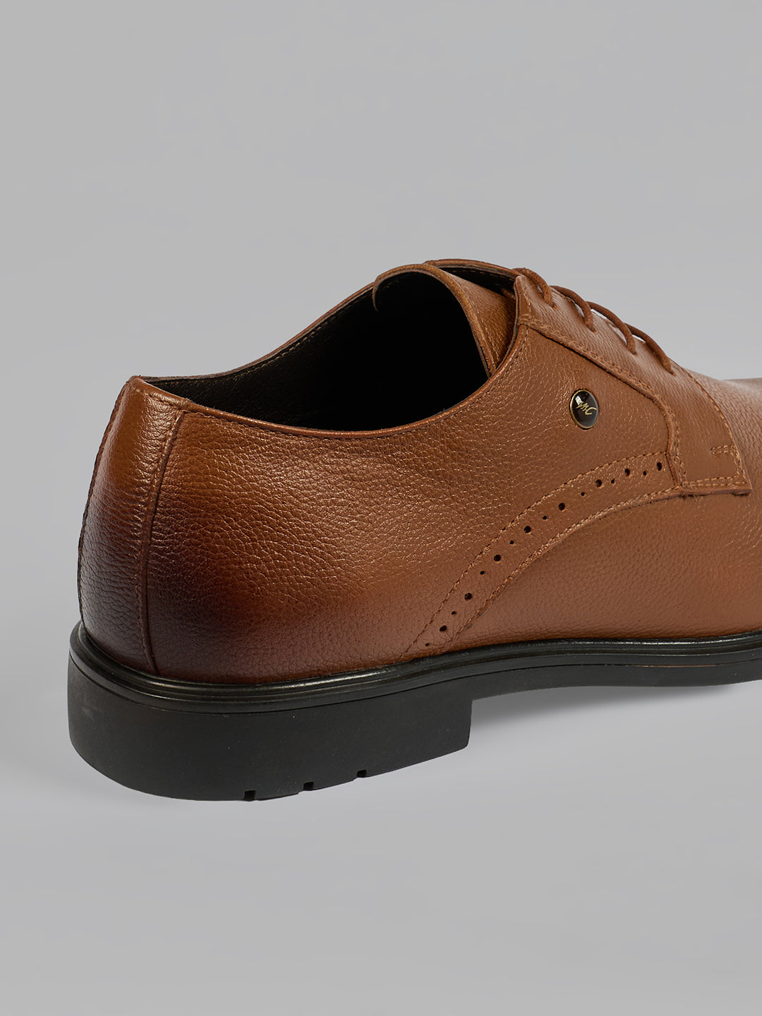 Monte Carlo Men's Premium Textured Classic Derby Formal Shoe Open-Lacing