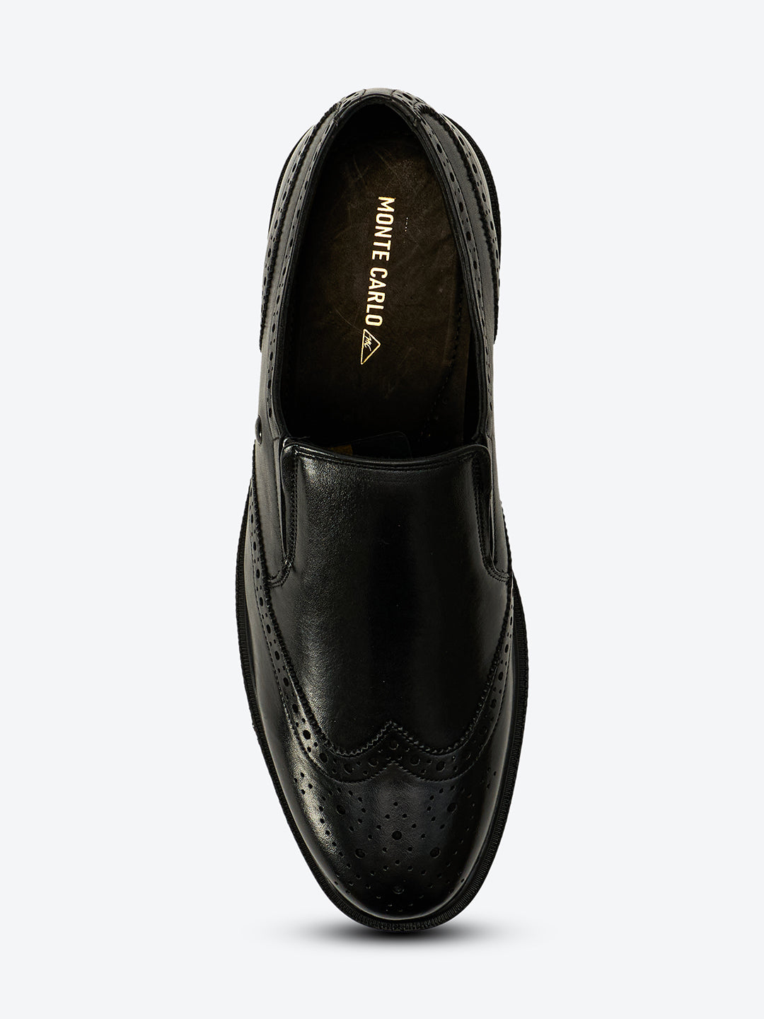 Monte Carlo Wingtip Brogue Slip-On Formal Shoes for Men