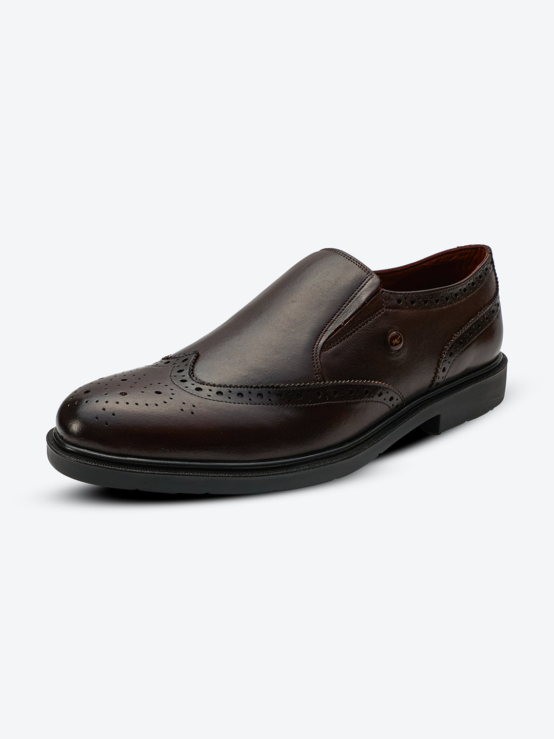 Monte Carlo Wingtip Brogue Slip-On Formal Shoes for Men