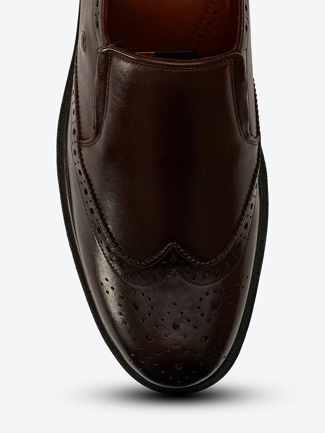 Monte Carlo Wingtip Brogue Slip-On Formal Shoes for Men