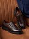 Monte Carlo Wingtip Brogue Slip-On Formal Shoes for Men