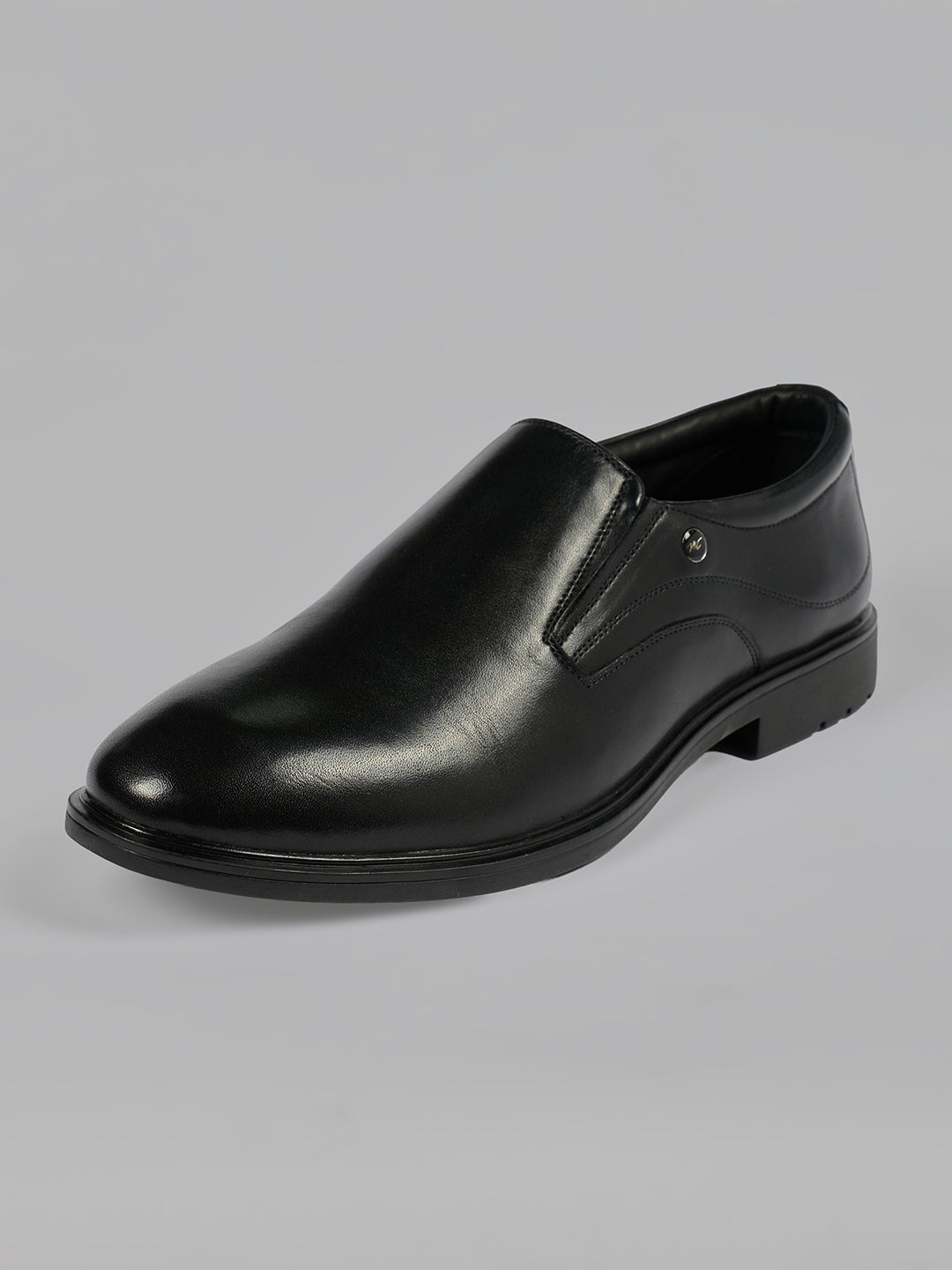 Monte Carlo Men's Genuine Leather Formal Effortless Slip-On Shoes All-Day Comfortable Business Dress with Cushioned Insole