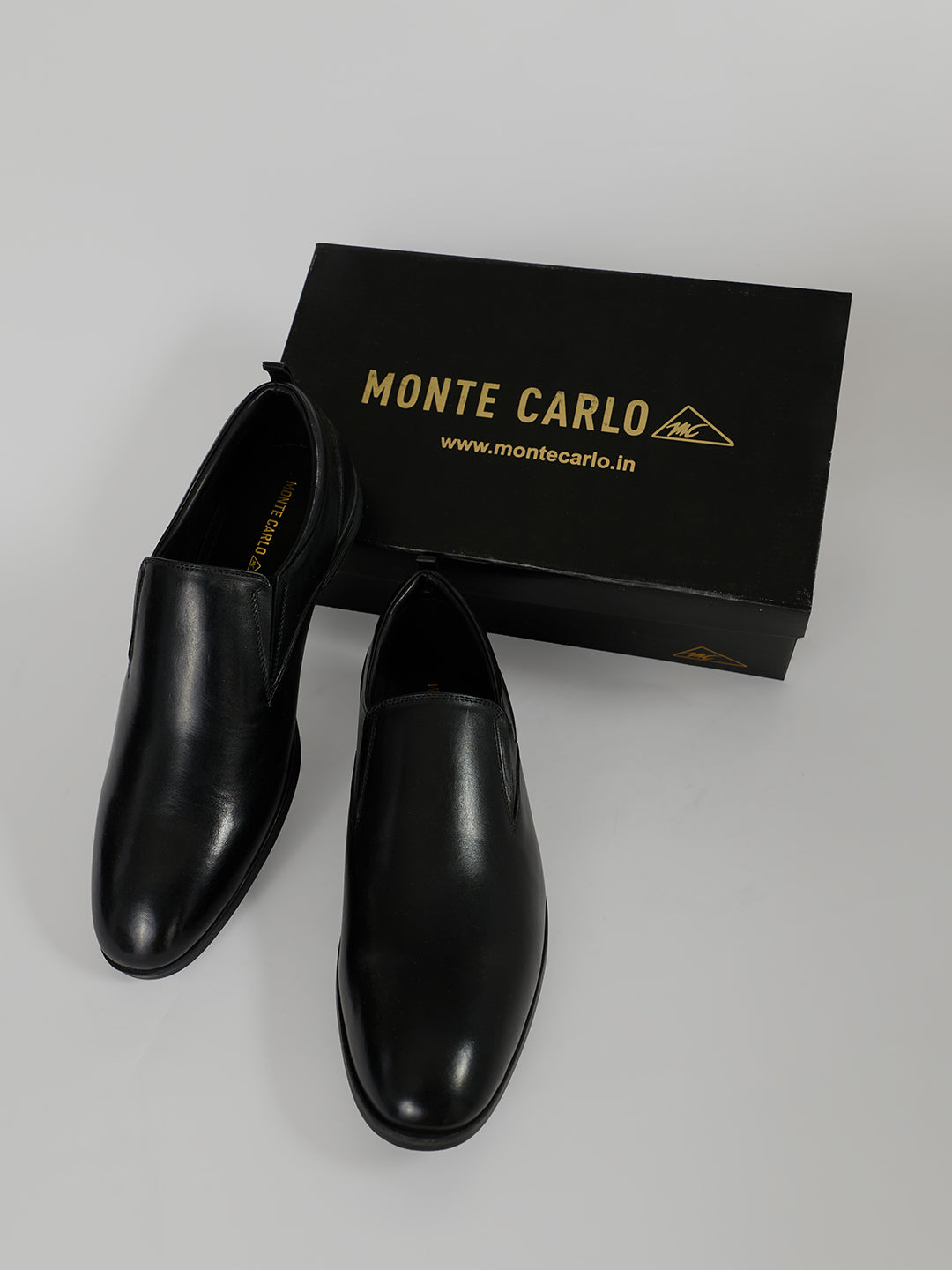 Monte Carlo Men's Leather Formal Slip-On Shoes for Office, Business Meetings and Party Wear