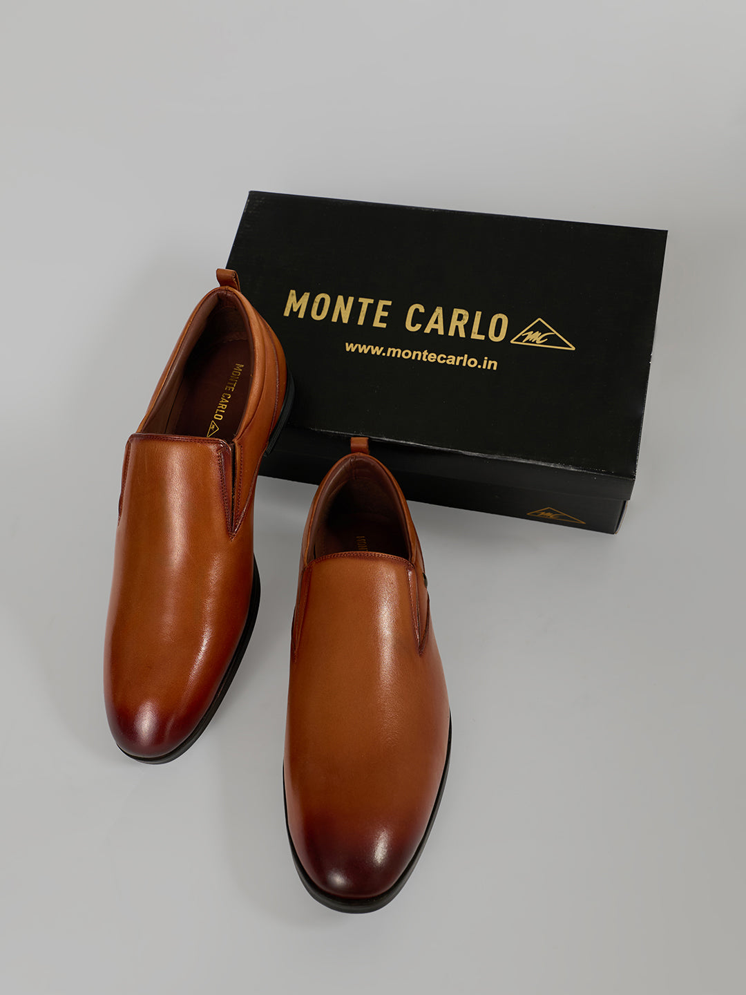 Monte Carlo Men's Leather Formal Slip-On Shoes for Office, Business Meetings and Party Wear