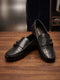 Monte Carlo Men's Textured Finish Buckle Shoes