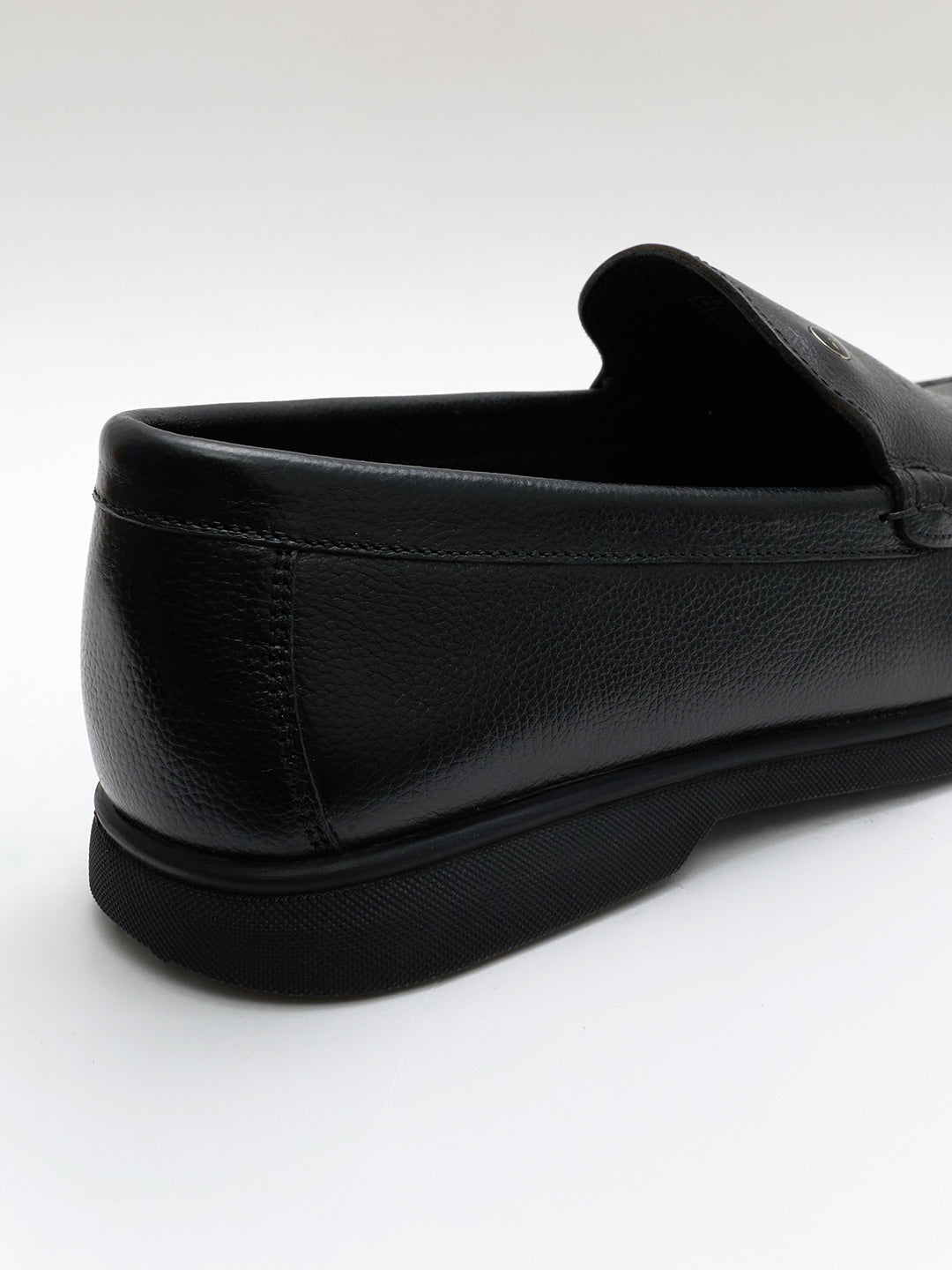 Monte Carlo Black Slip on Genuine Leather Loafers for Men