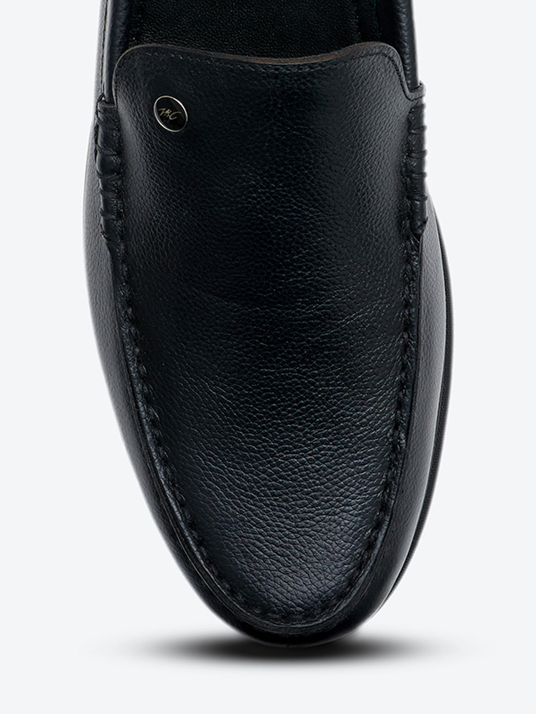Monte Carlo Black Slip on Genuine Leather Loafers for Men