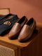 Monte Carlo Tan Slip on Genuine Leather Loafers for Men