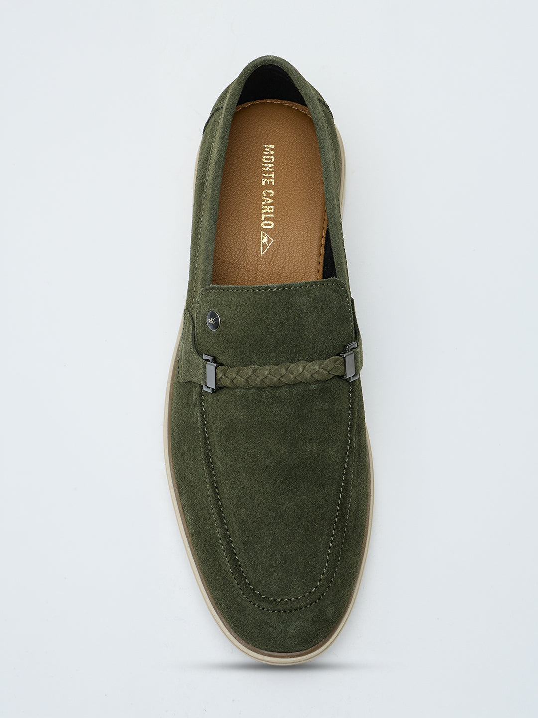 Monte Carlo Men Casual Loafers with Braided Strap Detail