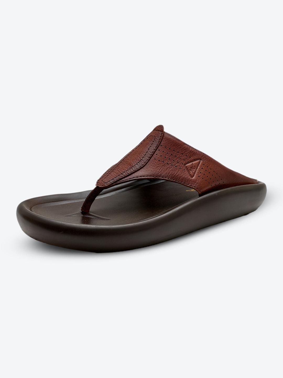 Monte Carlo Tan Slip on Genuine Leather Comfort Sandals for Men