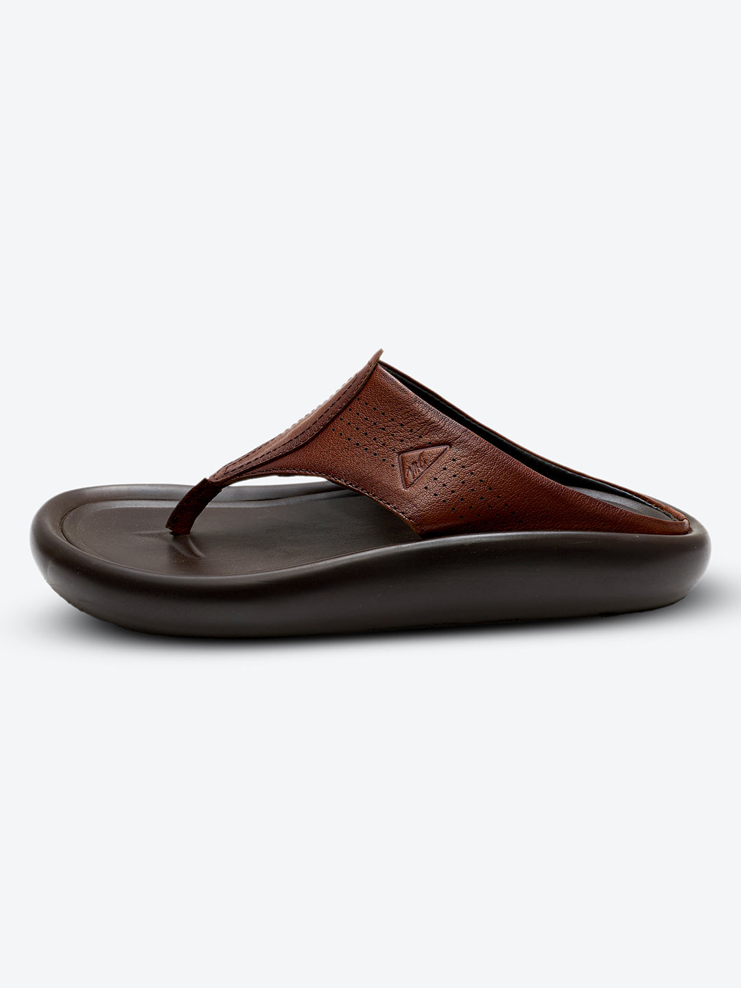 Monte Carlo Tan Slip on Genuine Leather Comfort Sandals for Men