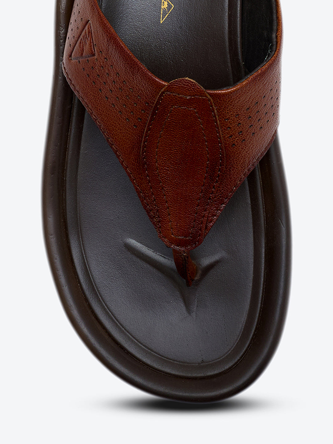 Monte Carlo Tan Slip on Genuine Leather Comfort Sandals for Men