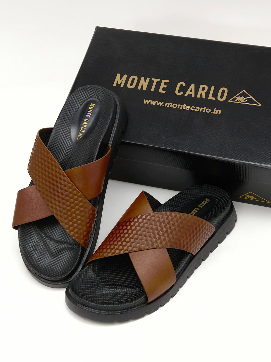 Monte Carlo Men's Cross Strap Sandals