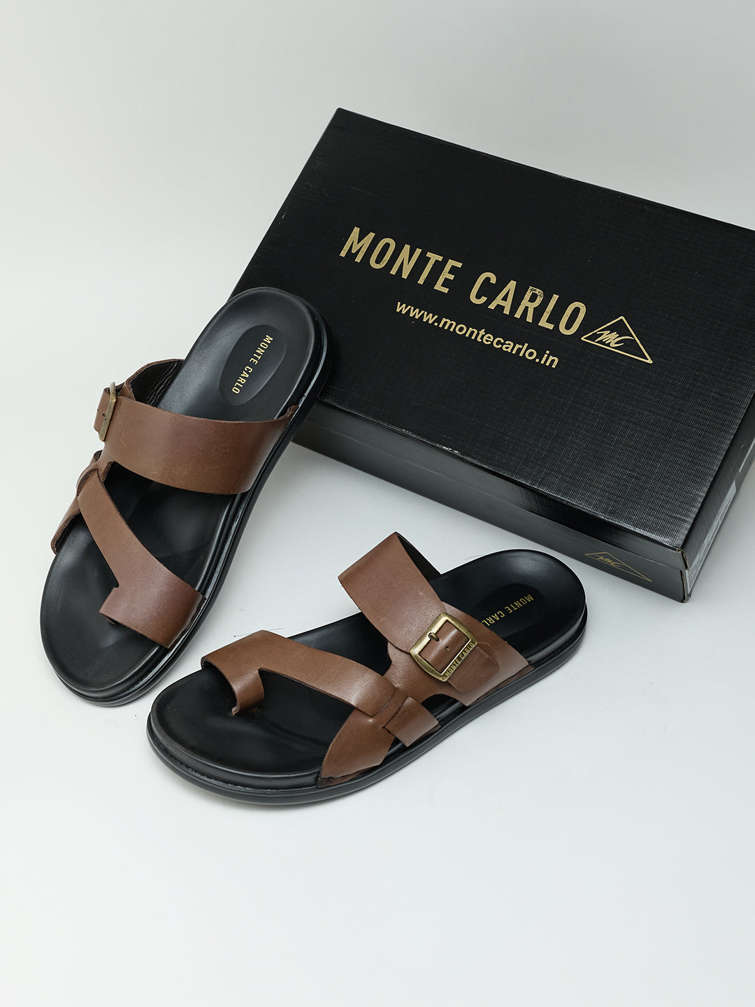 Monte Carlo Men Casual Sandals with Buckle Strap