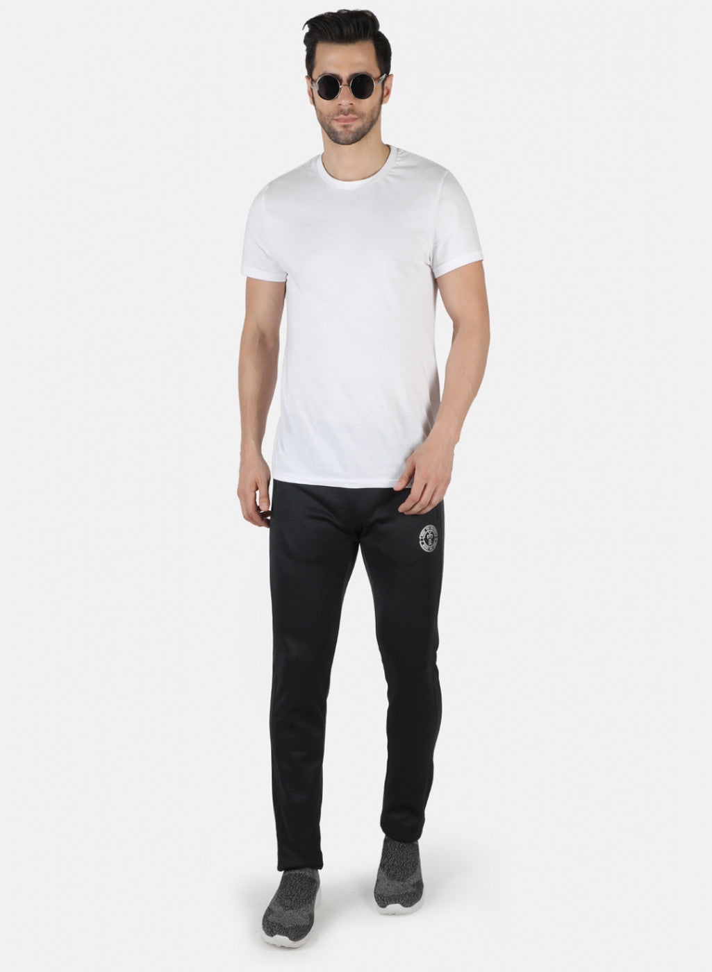 Rock.it Men Grey Self Design Lower