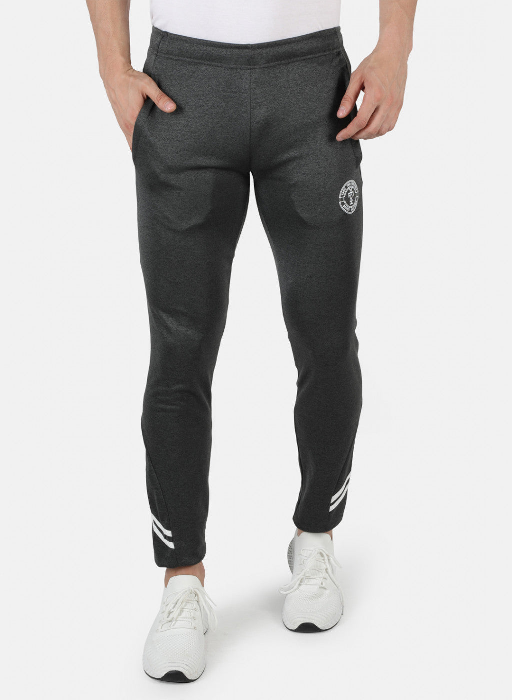Rock.it Men Grey Self Design Lower