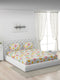 120 GSM Polyester Queen Bed 1 Bedsheet with 2 Pillow Covers (Dazzle)
