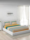 120 GSM Polyester Queen Bed 1 Bedsheet with 2 Pillow Covers (Dazzle)