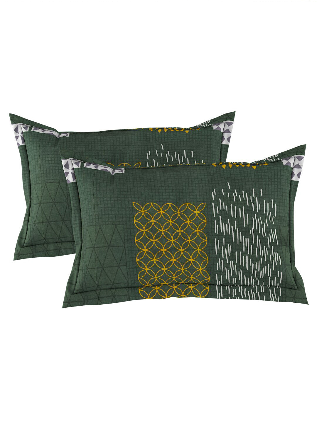 120 GSM Polyester Queen Bed 1 Bedsheet with 2 Pillow Covers (Dazzle)