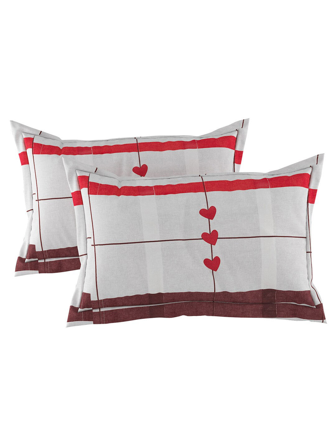 120 GSM Polyester Queen Bed 1 Bedsheet with 2 Pillow Covers (Dazzle)