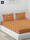 120 GSM Polyester Double Bed 1 Bedsheet with 2 Pillow Covers (Dazzle)